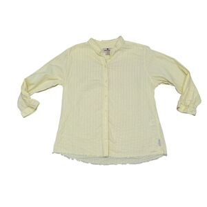 Woolrich Button Up Shirt Women's Size Medium Yellow